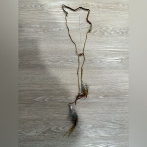 NWOT Ettika Bohemian Feather Necklace